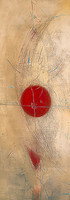 33cm x 95cm Triptyque rouge I von Bécam, Carole