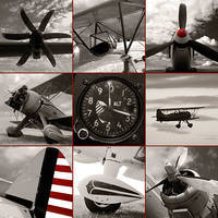 100cm x 100cm Aircraft Montage von Matt McCarthy