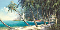 100cm x 50cm Bali Cove von Art Fronckowiak