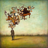 100cm x 100cm Thanks for the Melodies von Duy Huynh