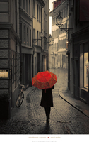 61cm x 96cm Red Rain                         von Stefano Corso