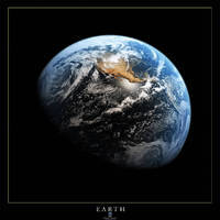 100cm x 100cm Earth 1                          von Hubble-Nasa