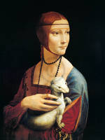 60cm x 80cm Frau mit Hermelin                von Leonardo Da Vinci