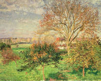 75cm x 60cm Herbstmorgen in Eragny           von Camille Pissarro