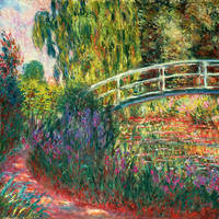 70cm x 70cm Japanische Brücke...             von Claude Monet