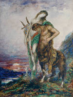 30cm x 40cm Von einem Zentaur getragener tot von Gustave Moreau