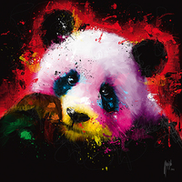 30cm x 30cm Panda Pop von Patrice Murciano