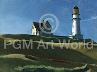 80cm x 60cm Lighthouse Hill, 1927 von Edward Hopper