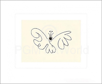 5cm x 6cm Le Papillon, PP-330 von Pablo            Picasso