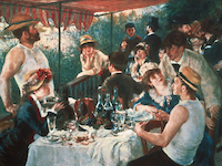 10cm x 7.5cm Das Frühstück der Ruderer von Pierre Auguste Renoir