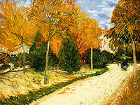 150cm x 112.5cm Park im Herbst von van Gogh,Vincent