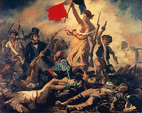 140cm x 112cm Die Freiheit führt das Volk von Delacroix,Henry-Eugène