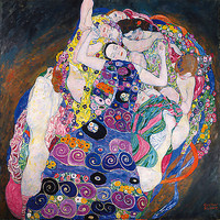 100cm x 100cm Die Jungfrau von Klimt, Gustav