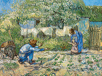 150cm x 112.5cm Erste Schritte von van Gogh,Vincent