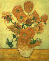 80cm x 100cm Vierzehn Sonnenblumen 1889 von van Gogh,Vincent