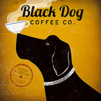 100cm x 100cm Black Dog Coffee Co. von Fowler, Ryan