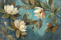 150cm x 100cm Floating Magnolias von Hristova, Albena