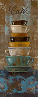 40cm x 100cm Antique Coffee Cups I von Vassileva, Silvia