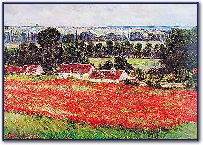 Field of Poppies von MONET,CLAUDE