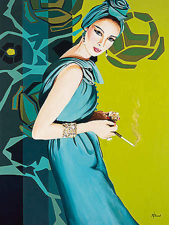 Femme Cigarette von Bernard,Anne