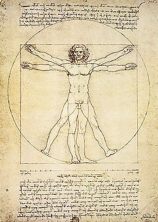 Vitruvian Man von da Vinci,Leonardo