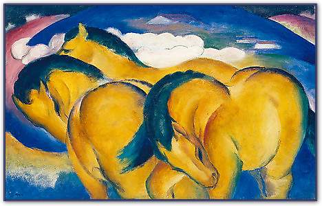 Die kleinen gelben Pferde von Marc,Franz
