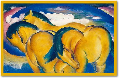 Die kleinen gelben Pferde von Marc,Franz