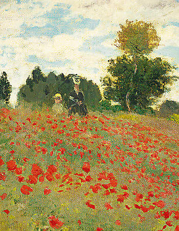 Mohnfeld bei Argenteuil (Detail) von Monet,Claude