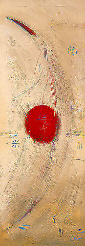 Triptyque rouge III von Bécam, Carole