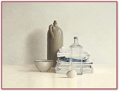 Jar, Bottle, Egg, Bowl and Cloths von de Bont, Willem