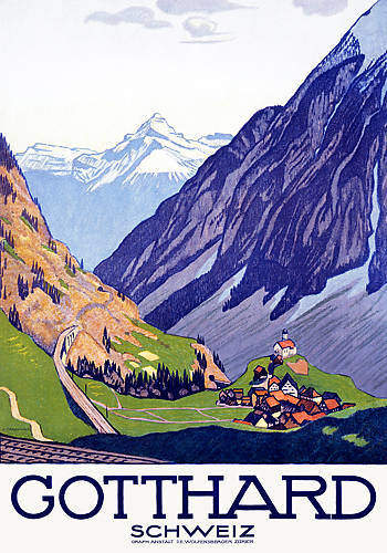 Gotthard, Schweiz von Emil Cardinaux