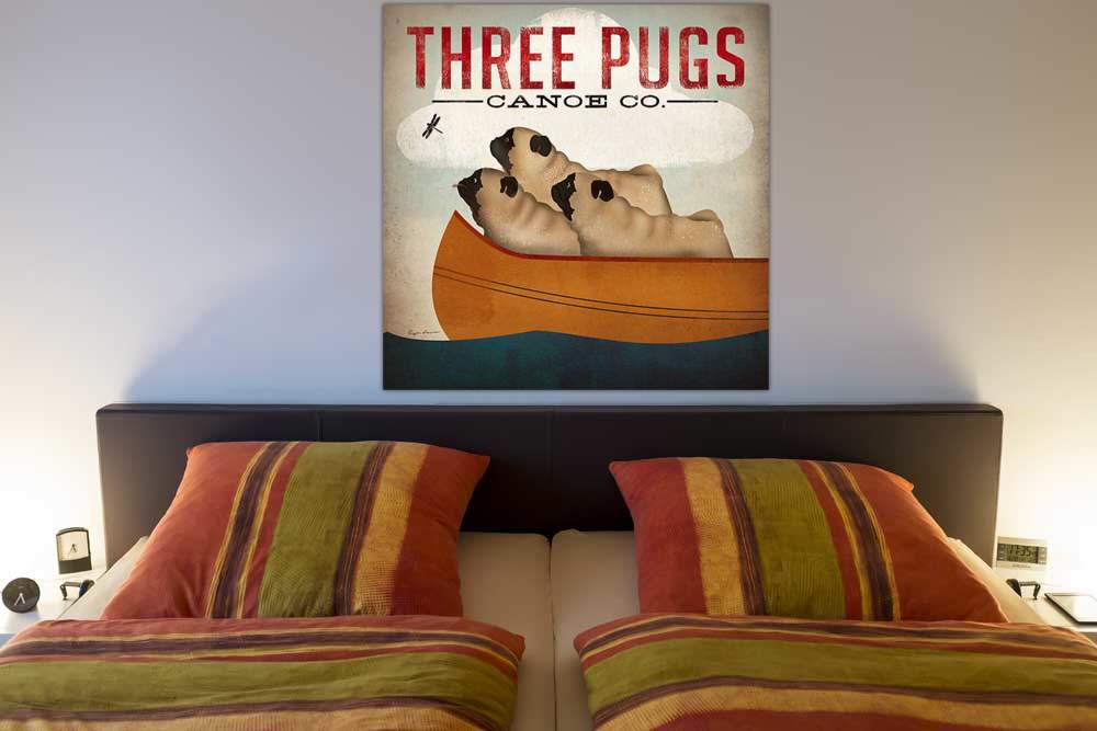 Three Pugs in a Canoe v.3 von Ryan Fowler