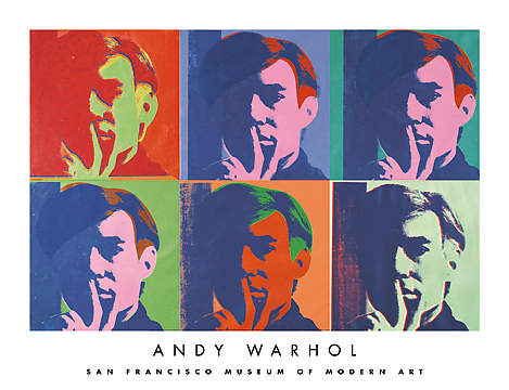 A Set of Six Self-Portraits von Andy             Warhol