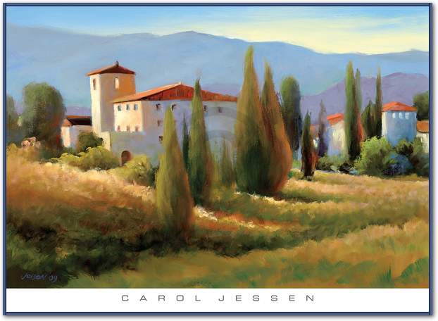Blue Shadow in Tuscany I         von Carol Jessen