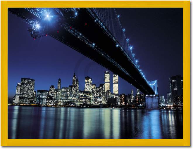 Brooklyn Bridge at Night         von Henri Silberman