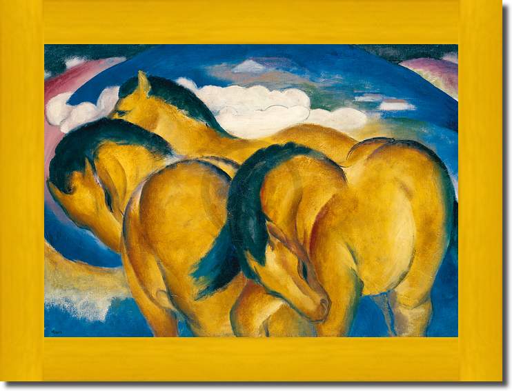 Die kleinen gelben Pferde        von Franz Marc