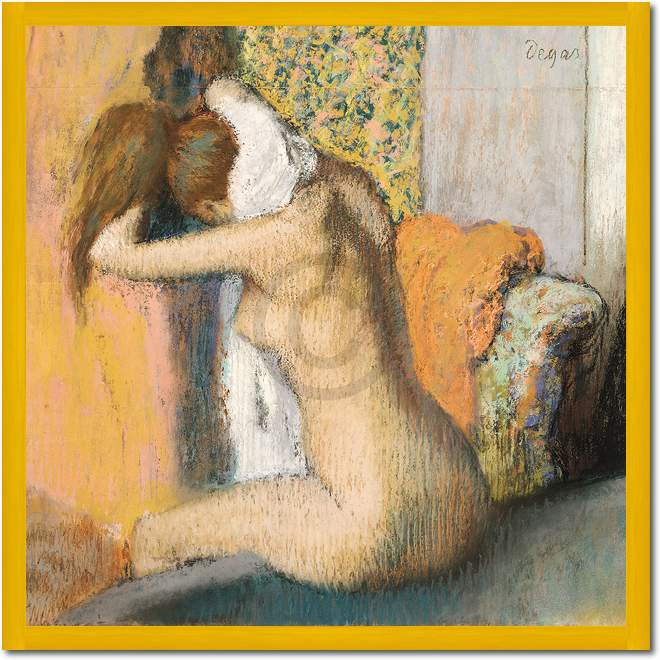 Frau nach dem Bade               von Edgar Degas