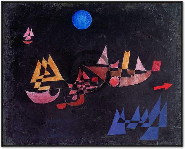 Abfahrt der Schiffe              von Paul Klee