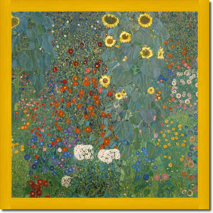 Bauerngarten mit Sonnenblumen    von Gustav Klimt