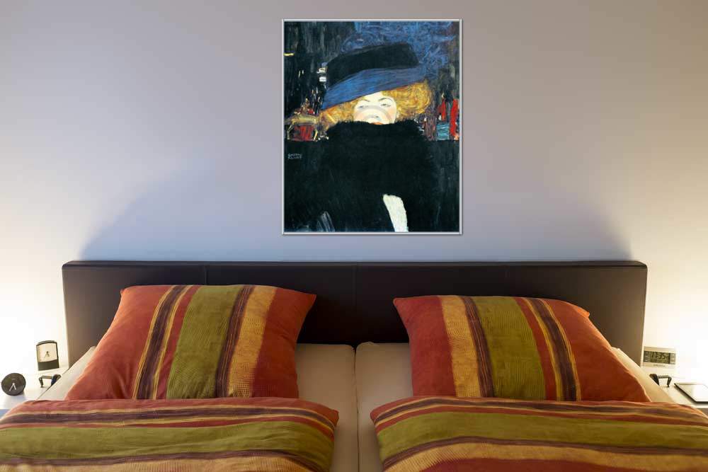 Bildnis einer Frau mit Hut und   von Gustav Klimt