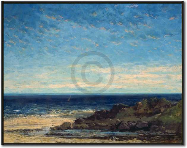 Blaues Meer - blauer Himmel      von Gustave Courbet