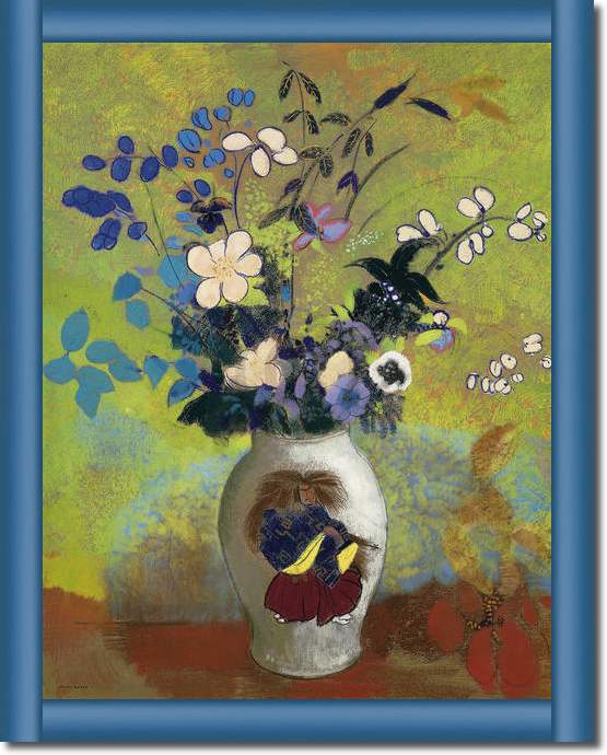 Blumen in einer Vase             von Odilon Redon