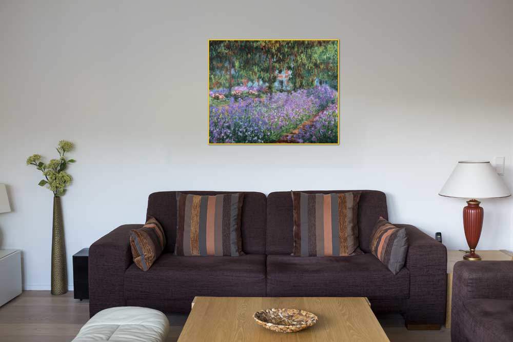 Blühende Iris in Monets Garten   von Claude Monet