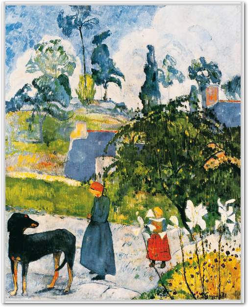 Bretonische Landschaft           von Paul Gauguin