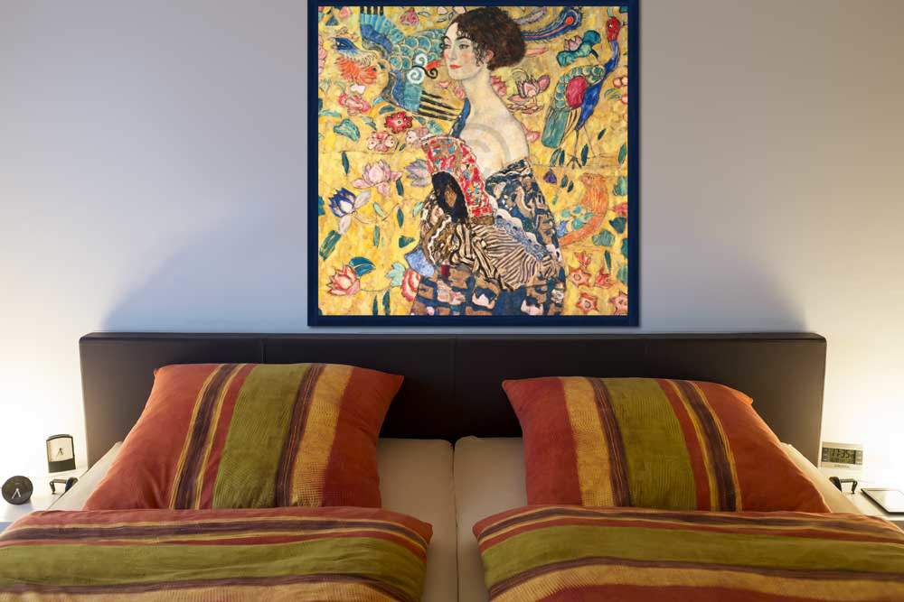 Dame mit Fächer                  von Gustav Klimt