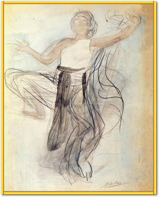 Danseuse cambodgienne de face    von Auguste Rodin
