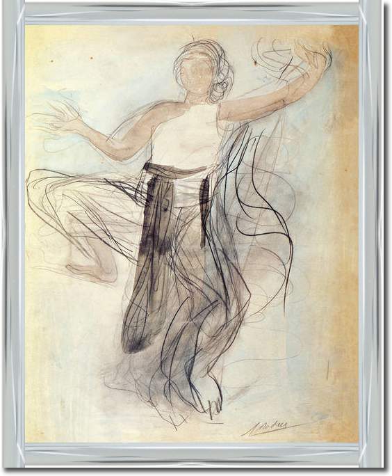 Danseuse cambodgienne de face    von Auguste Rodin