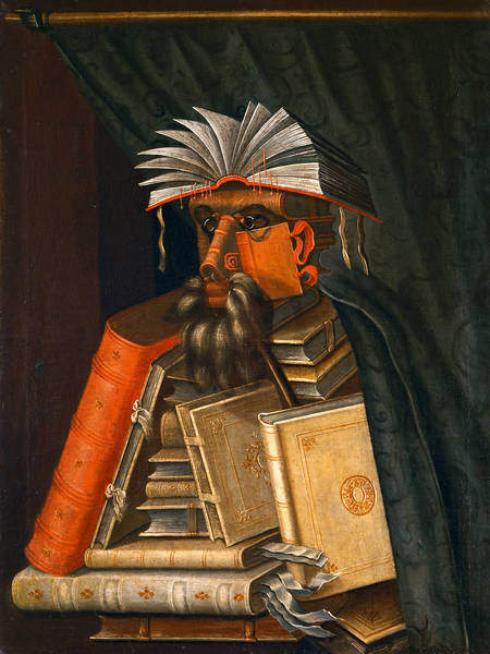 Der Buchhändler                  von Guiseppe Arcimboldo