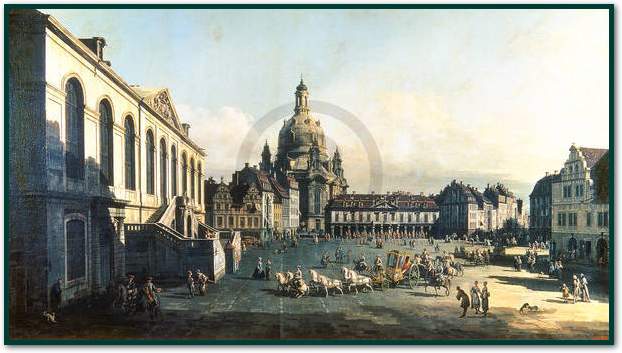 Der Neue Markt in Dresden        von Canaletto