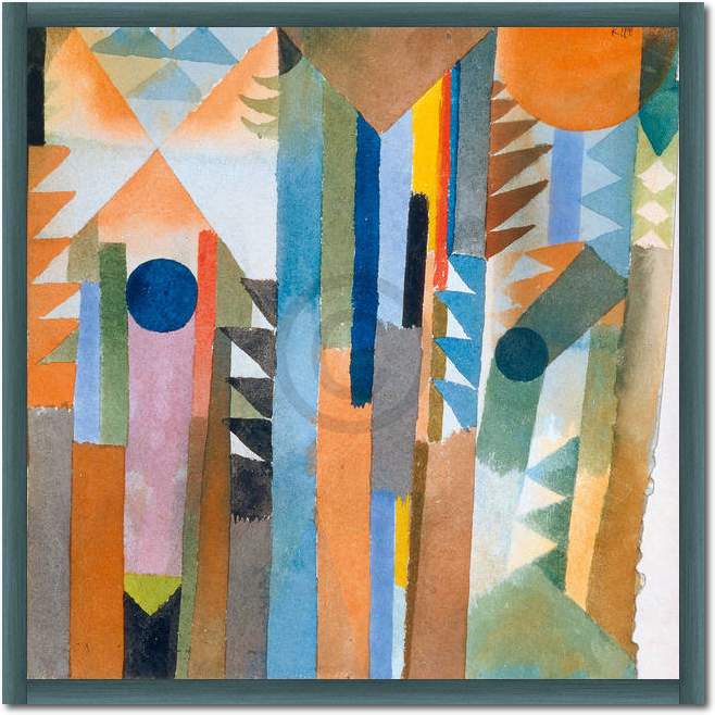 Der Wald, der aus dem Samenkorn. von Paul Klee